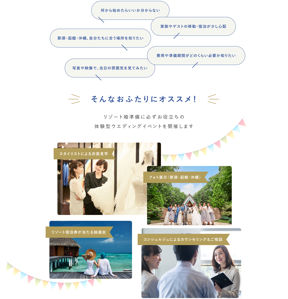 結婚式準備に必ずお役立ちの体験型ウエディングイベントを開催します!